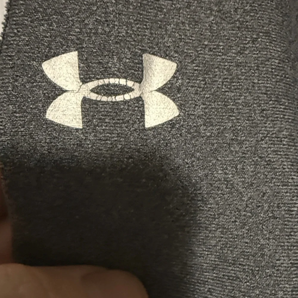 Under Armour Charcoal Cropped Leggings - Picture 2 of 5